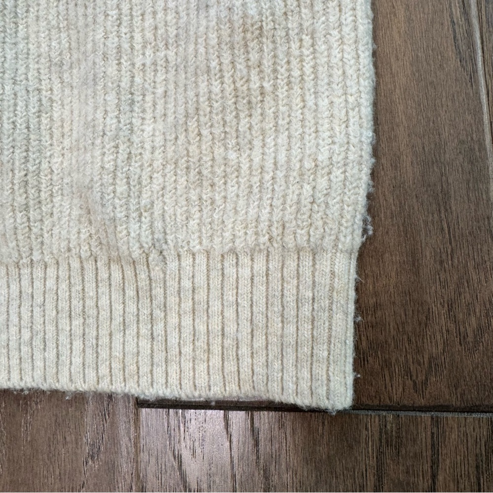 Topshop Cozy Cream Crew Neck Sweater - Picture 5 of 9